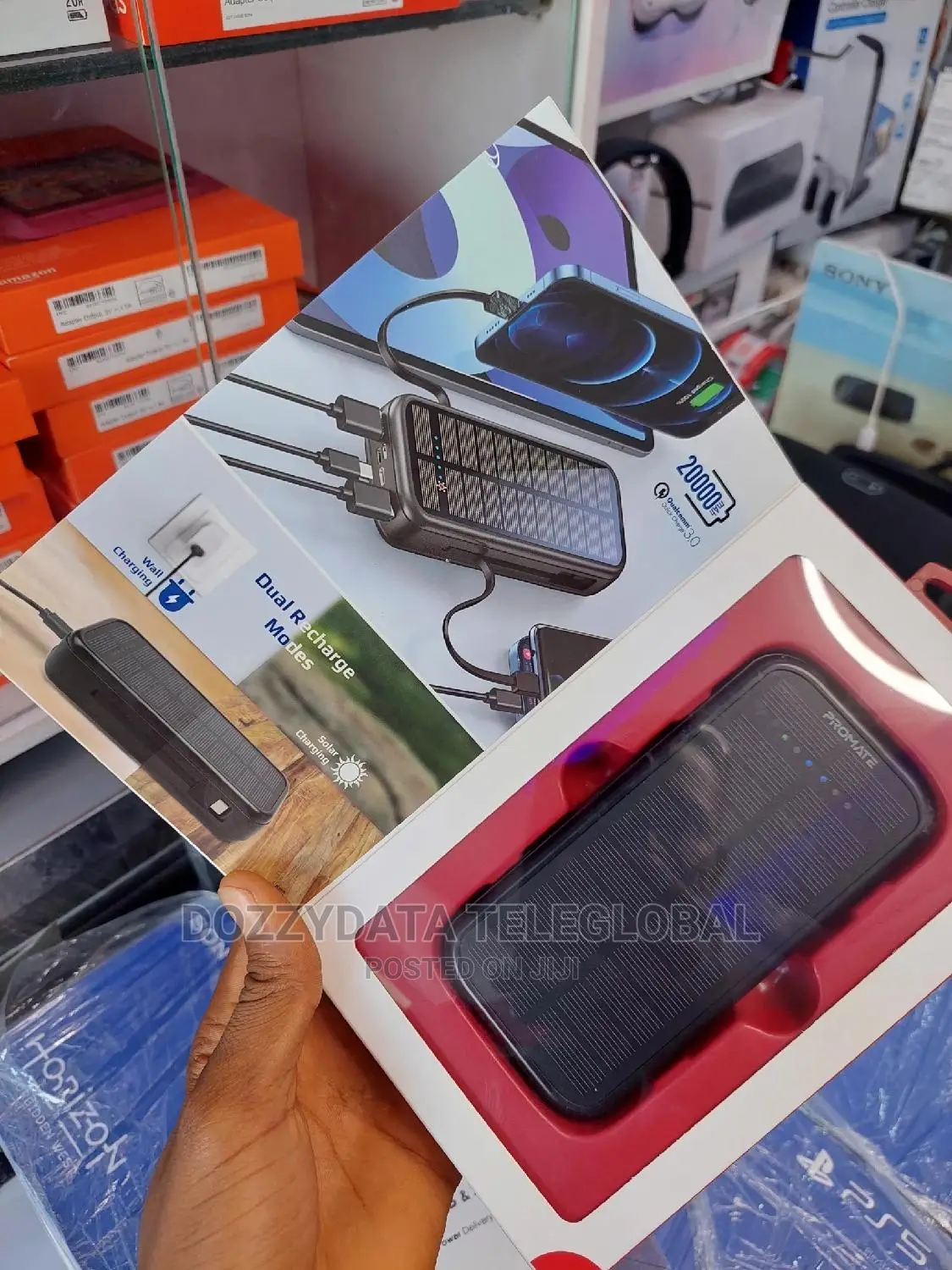Promate 20,000mah Real Solar Powerbank