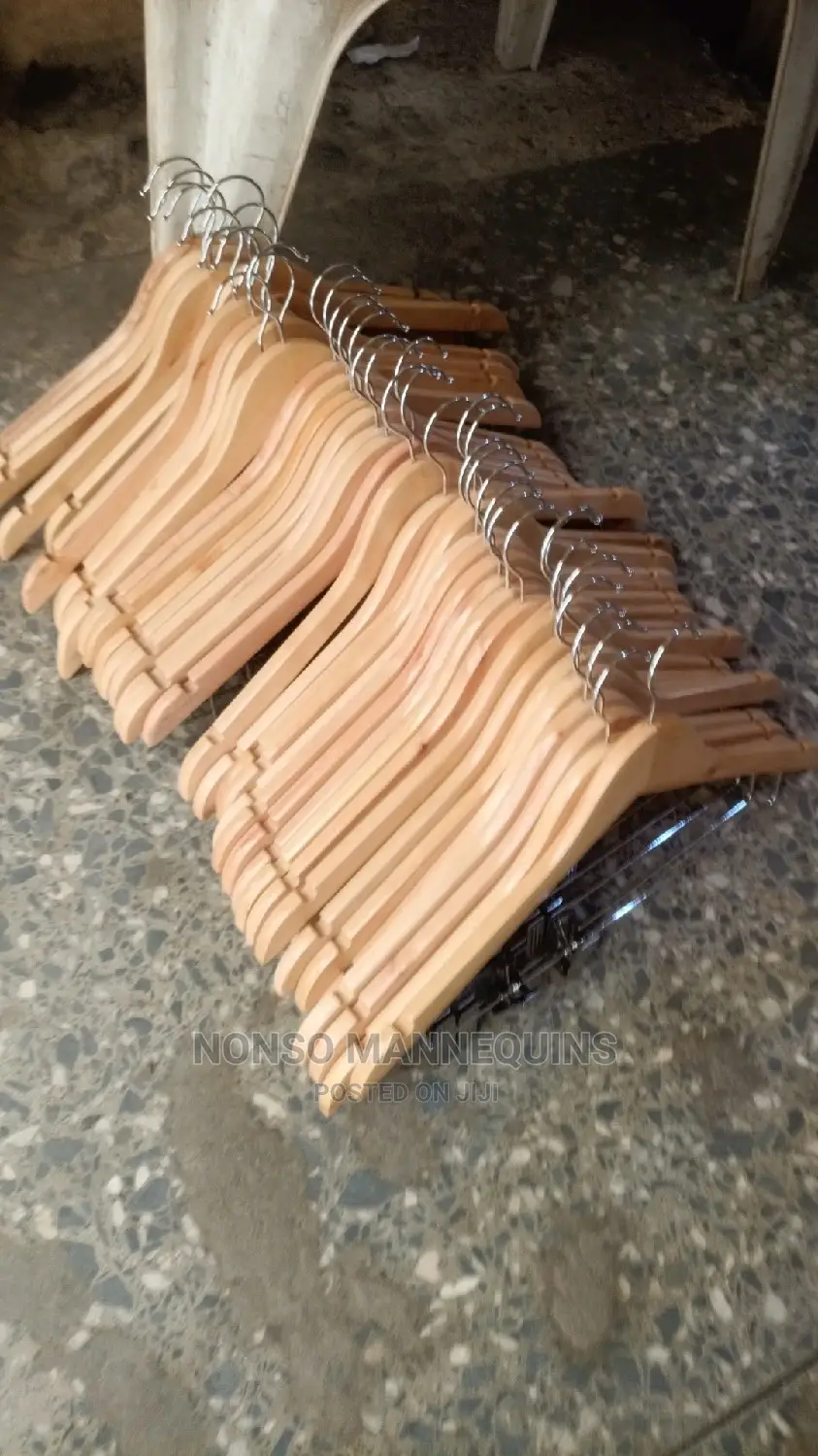 Brand New Wooden Clothes Hangers With Clips