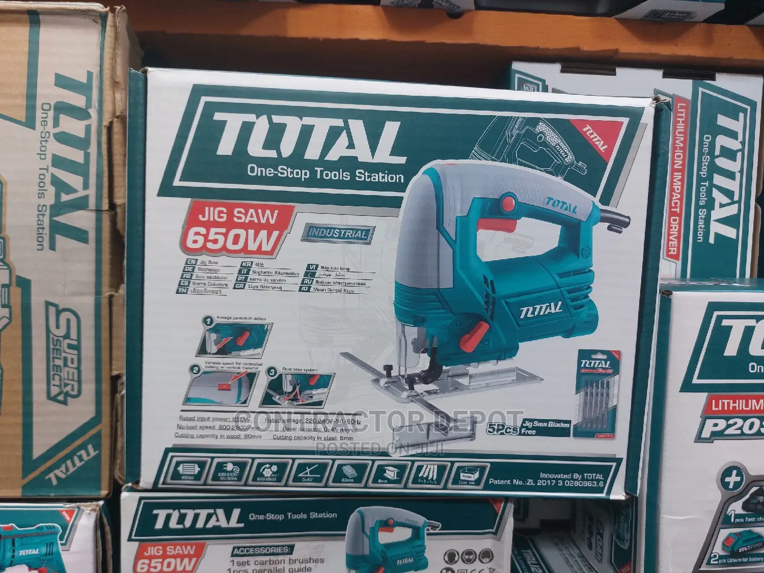 Total Electric Jig Saw Machine - 650W