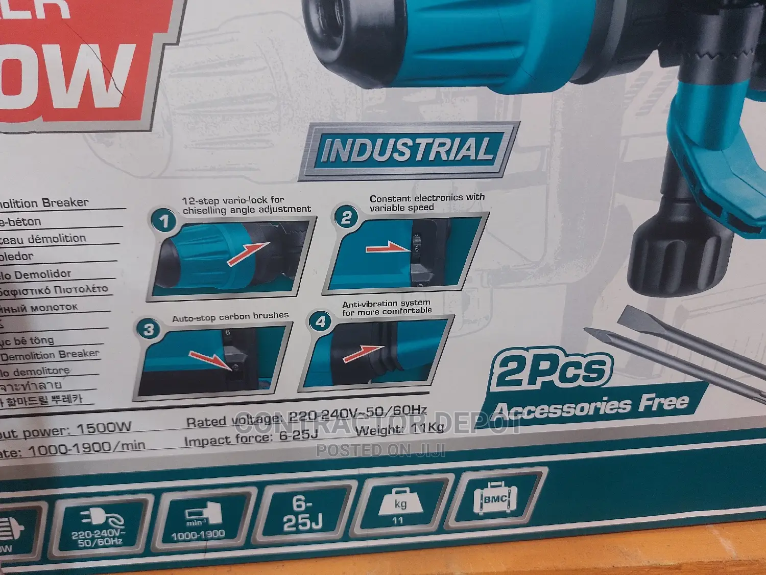 Total Demolition Breaker SDS-Max 1.500w (Th215002)