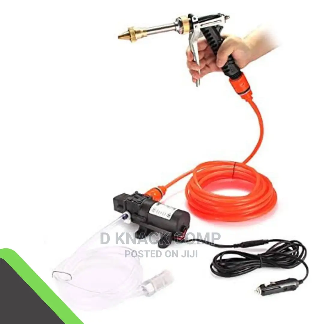 12v Portable High Pressure Pump Self-Prim Quick Car Cleaning