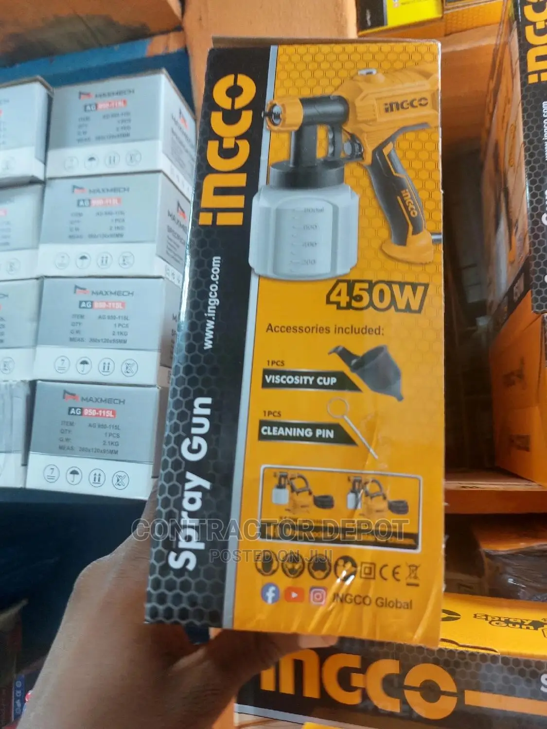 Spray Gun 450W Spg3508 Ingco