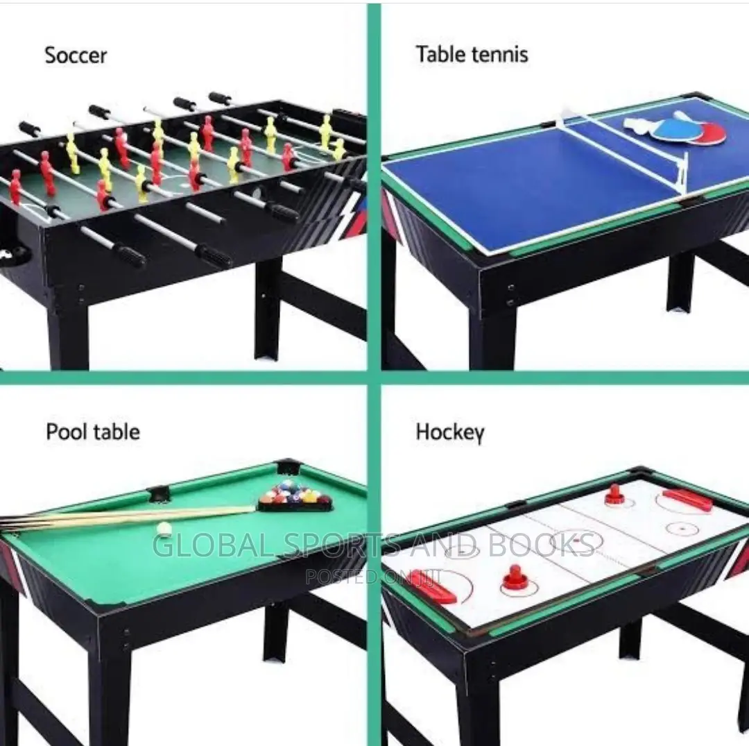 Soccer Table, Table Tennis,Snooker Board And Hockey 4 In 1