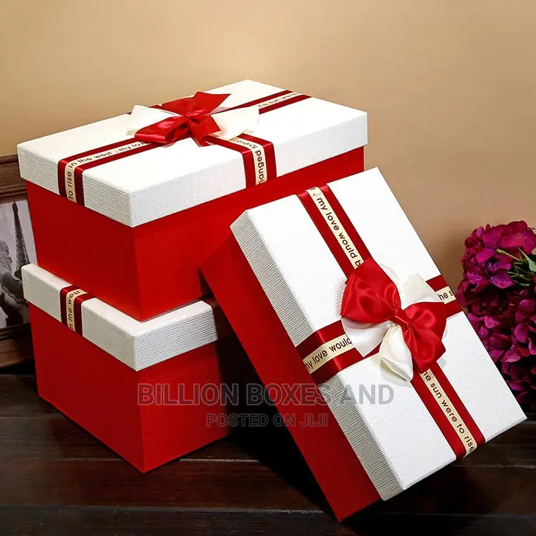 3 Pieces of Rec Colourful Christmas Box