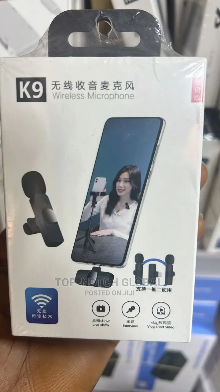  Wireless Double Microphone 2 in 1