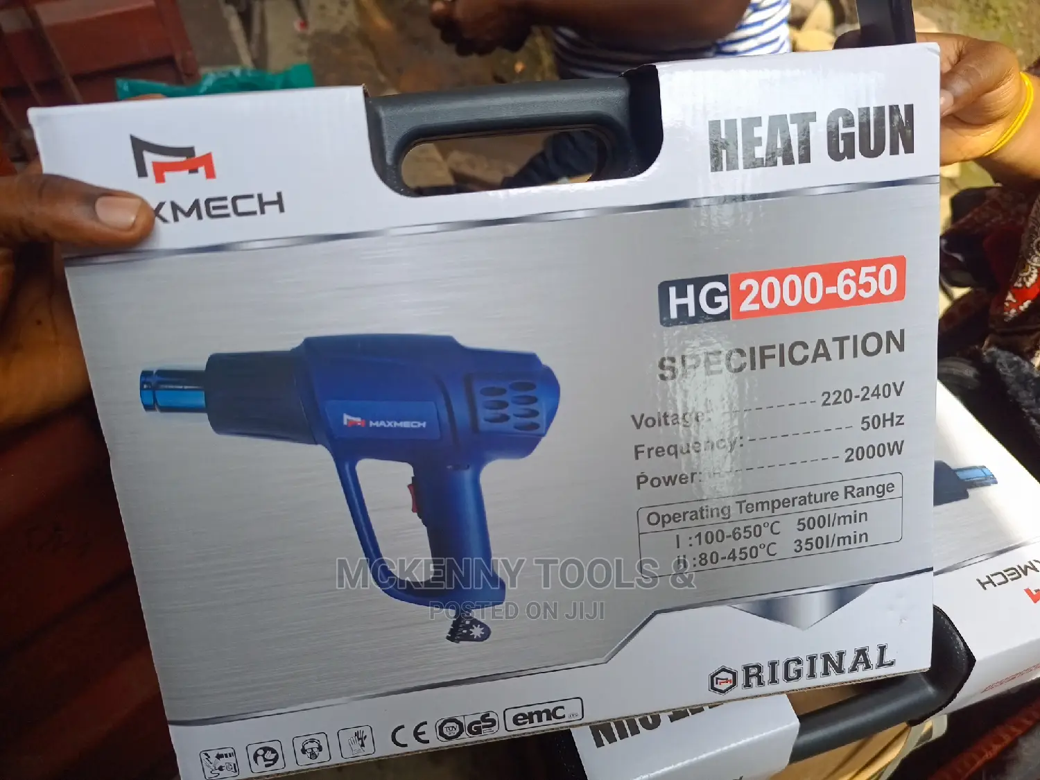 Maxmech Heat Gun Hg 2000-650 Voltage -220-240v