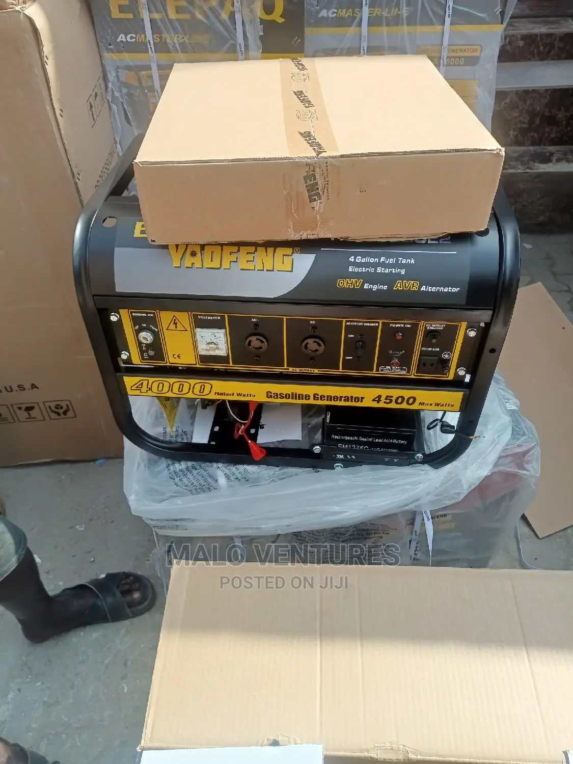 4.5kva Key Start Elepaq Yaofeng Generator 100% Copper Coil