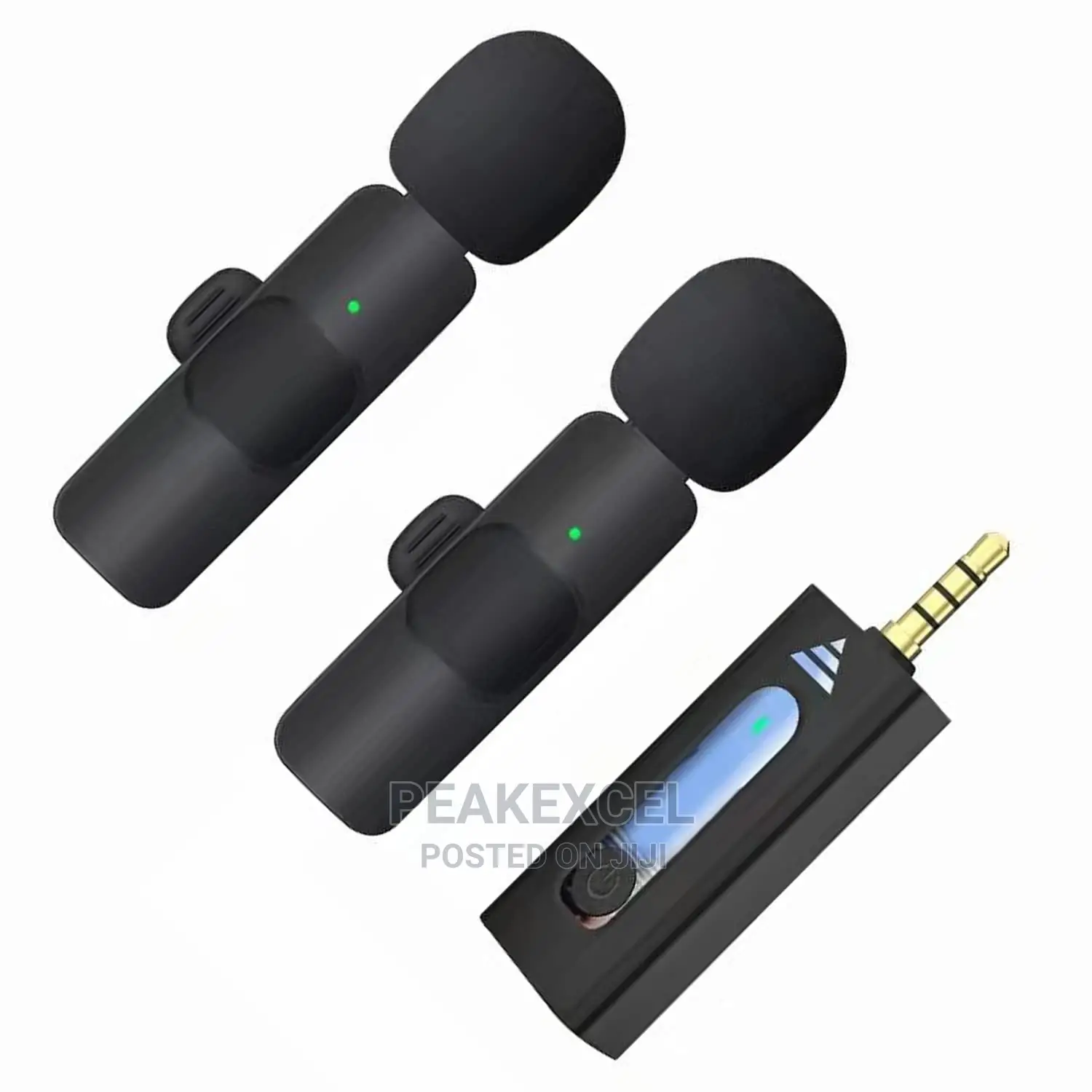 Lapel Dual Mic Wireless Microphone for Cameras / Speakers