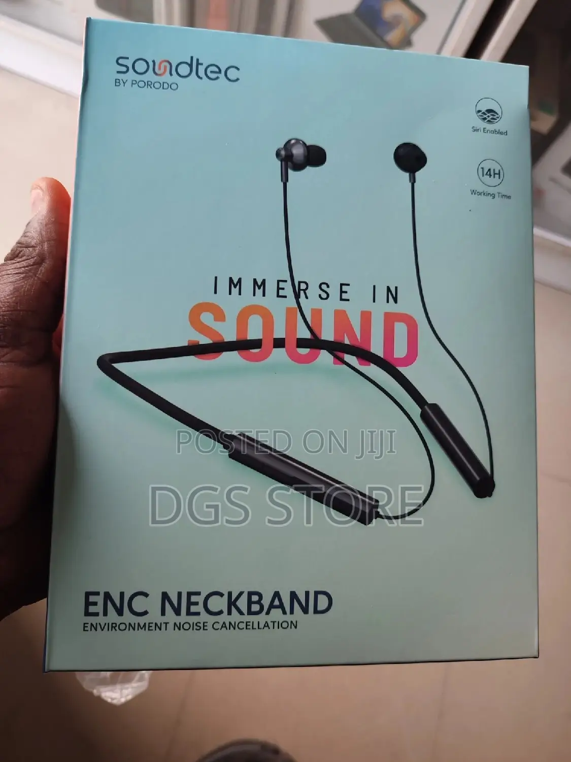 Porodo Soundtec Enc Neckband Bluetooth Noise Cancellation