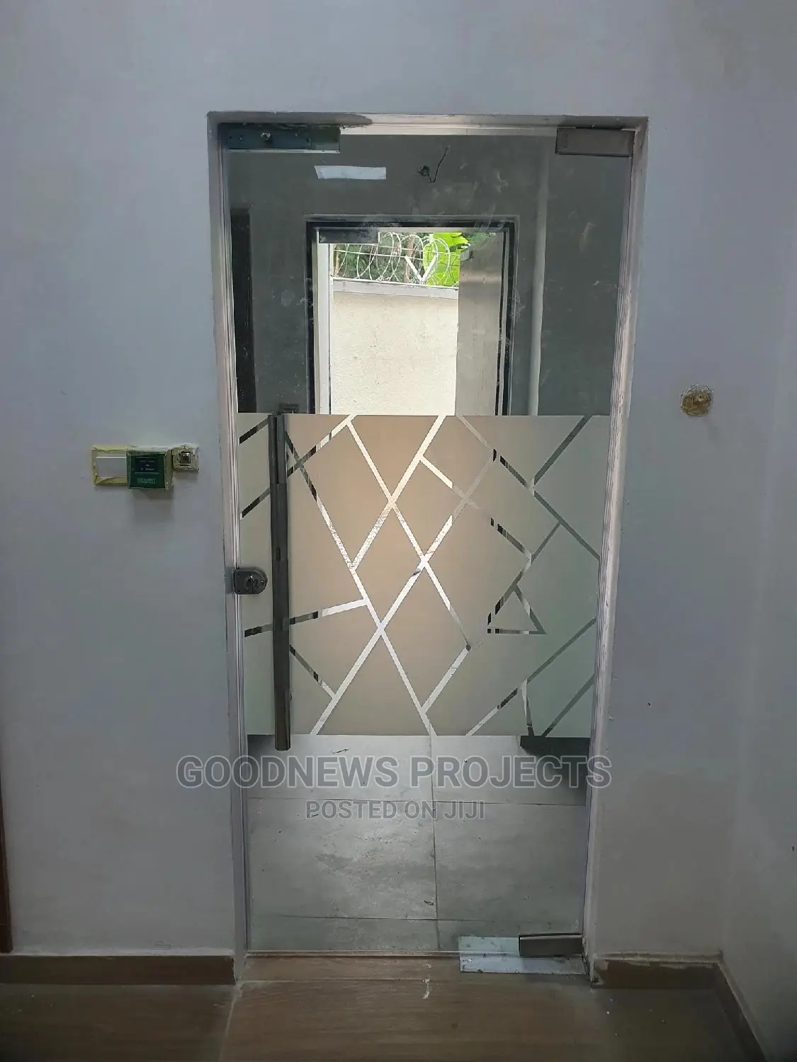 Frameless Frosted Swing Glass Door