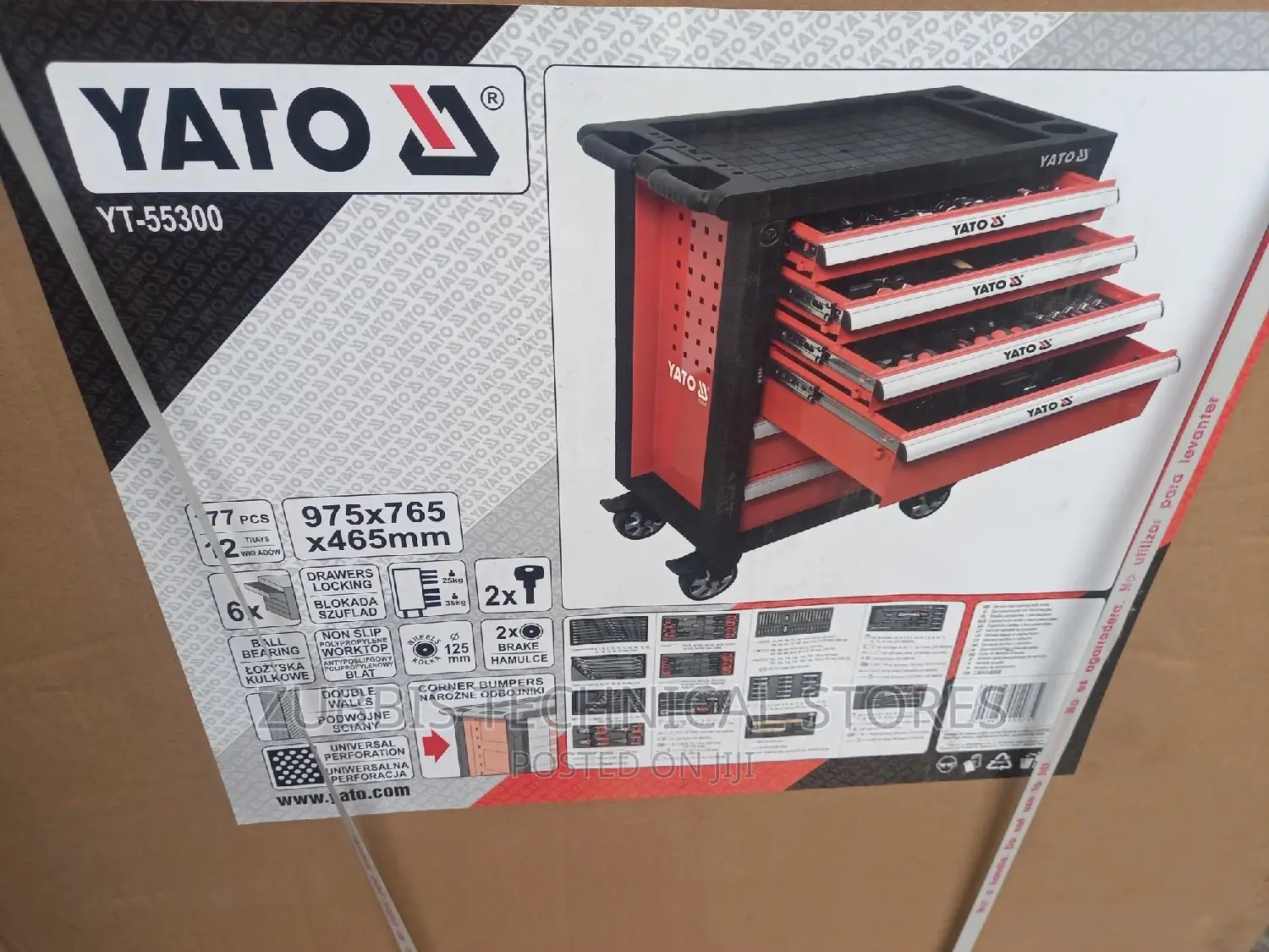 Yato Tool Kit 7 Drawer 177pcs Yt-55300
