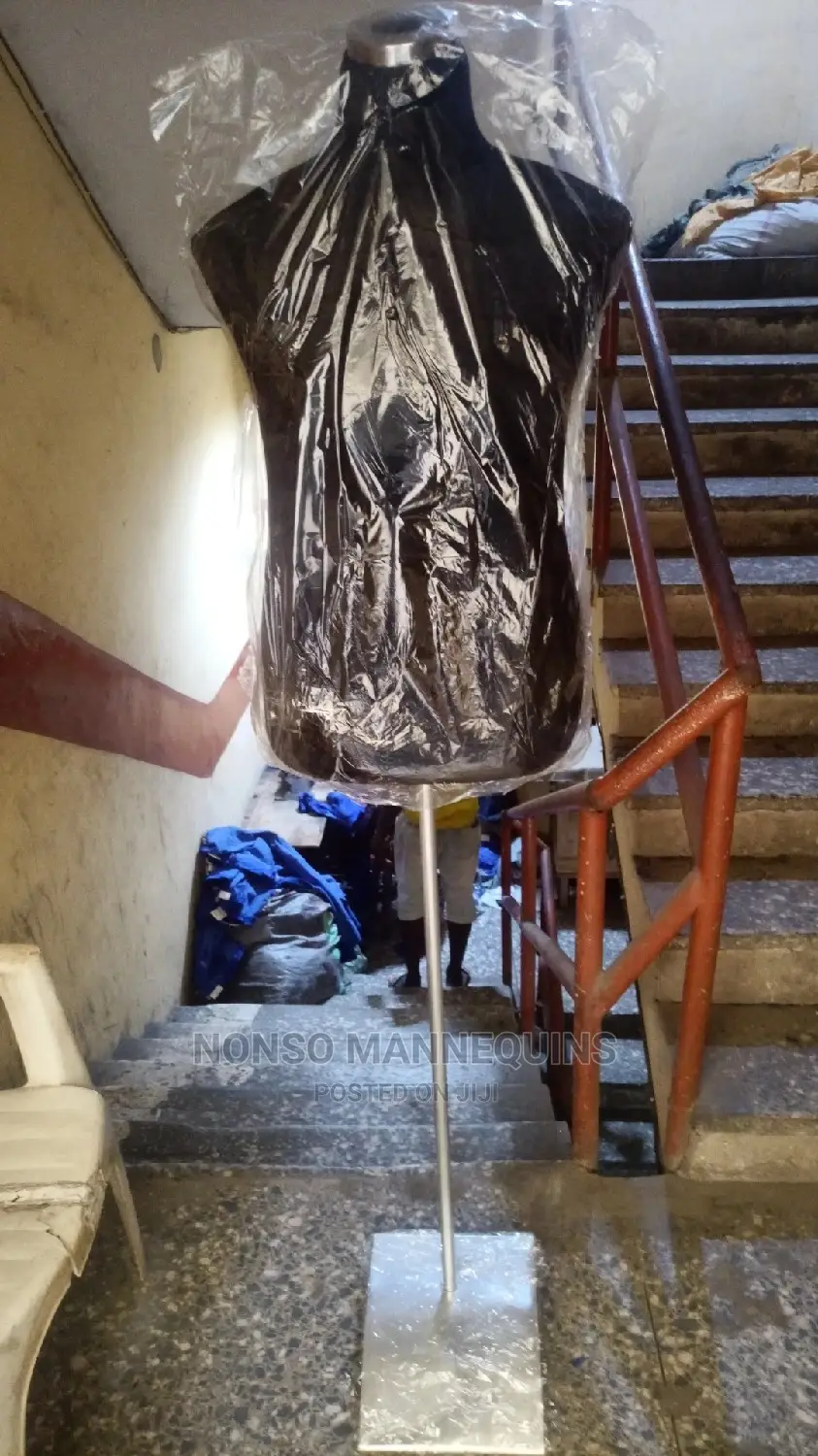 Male Black Body Pinnable Dressform Stand