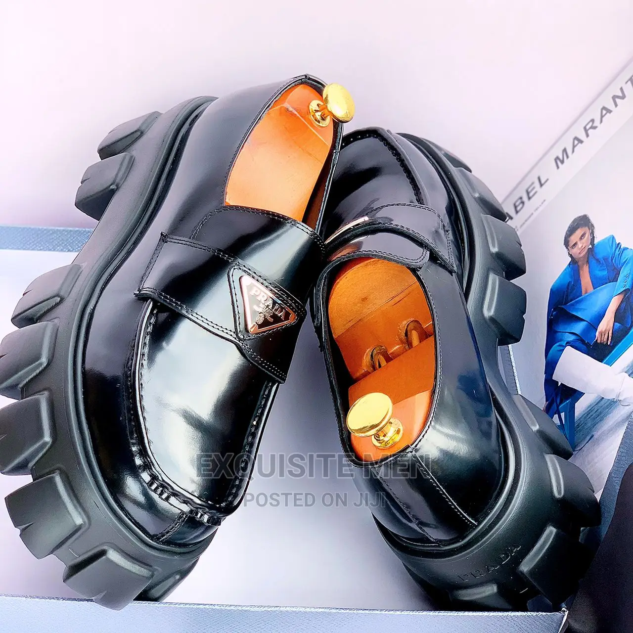 Italian Prada Loafers Men's Shoe