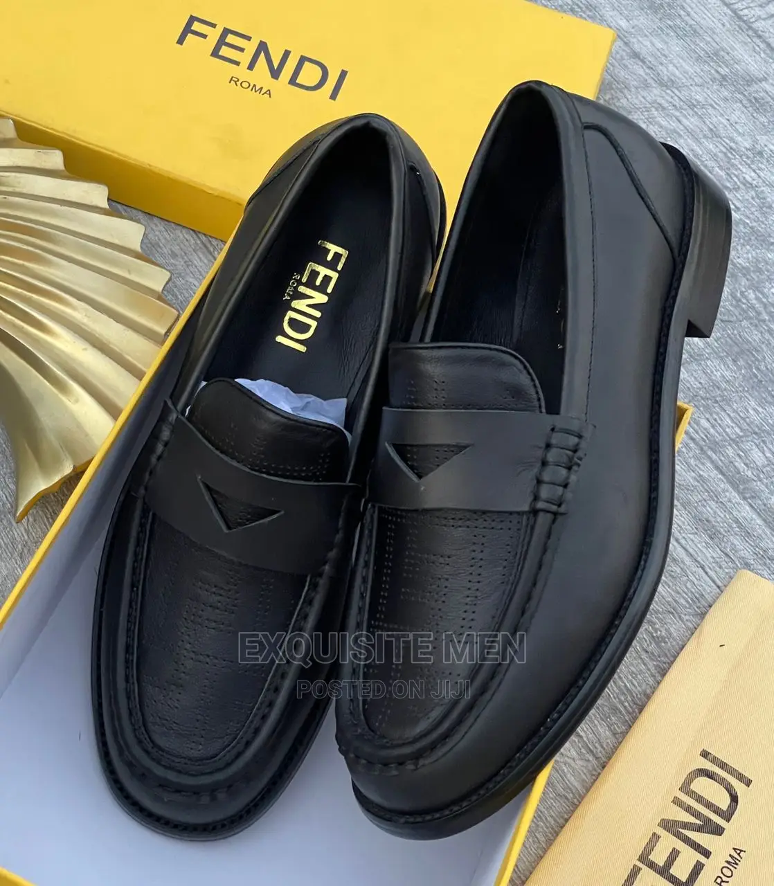 Quality Loafer Fendi Official Men's Shoe