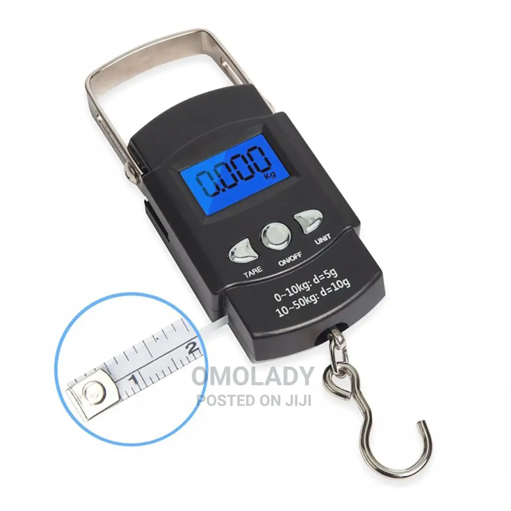 Digital Luggage Scale With 100cm Inbuilt Tape Rule - 50kg