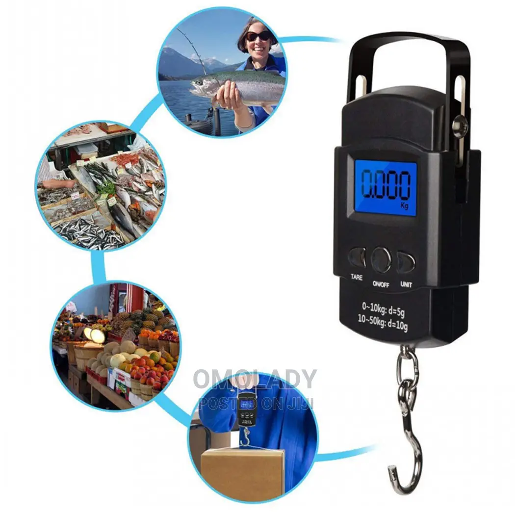 Digital Luggage Scale With 100cm Inbuilt Tape Rule - 50kg