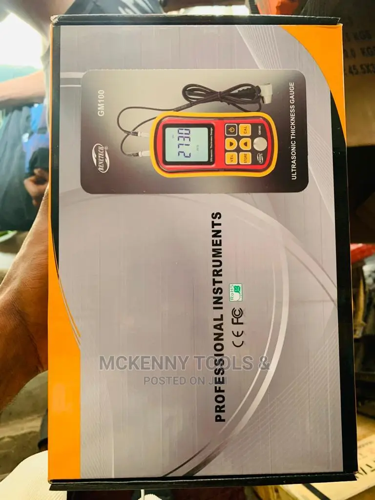 Ultrasonic Thickness Gauge Metal Width Monitor Tools 1.2~225