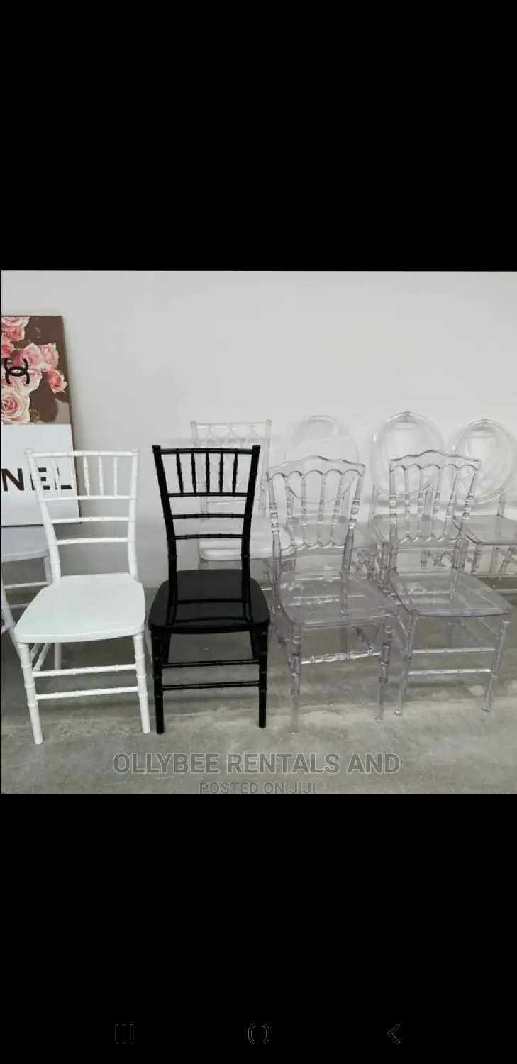 Black Chairs for Rent
