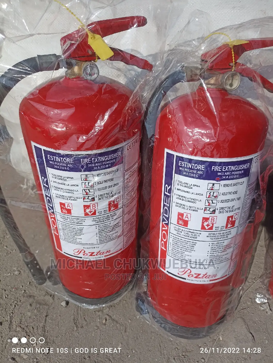9kg Fire Extinguisher Powder