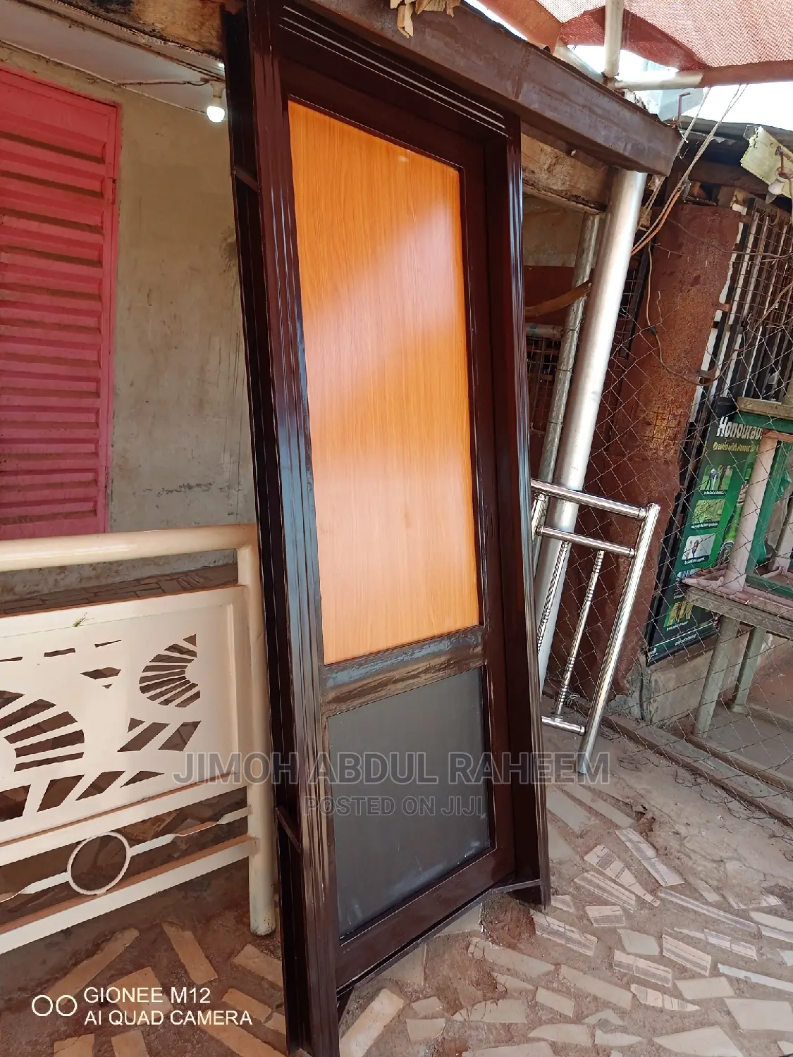 New Modern HDF/Iron Fancy Entrance Door