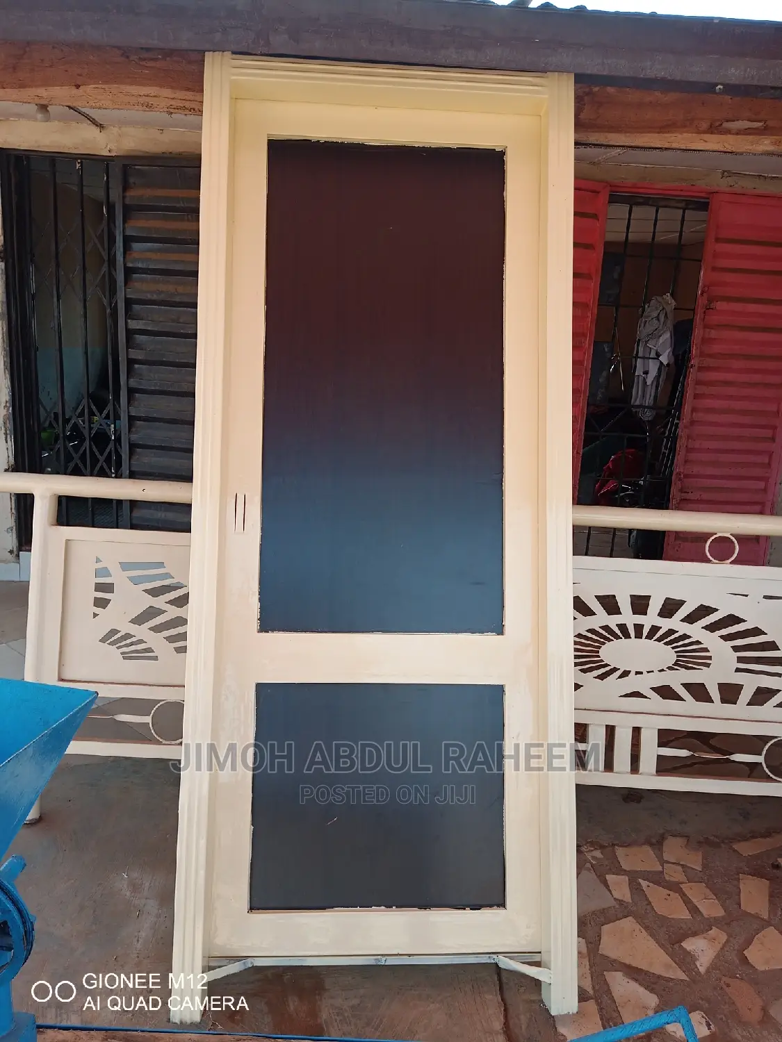 New Modern HDF/Iron Fancy Entrance Door
