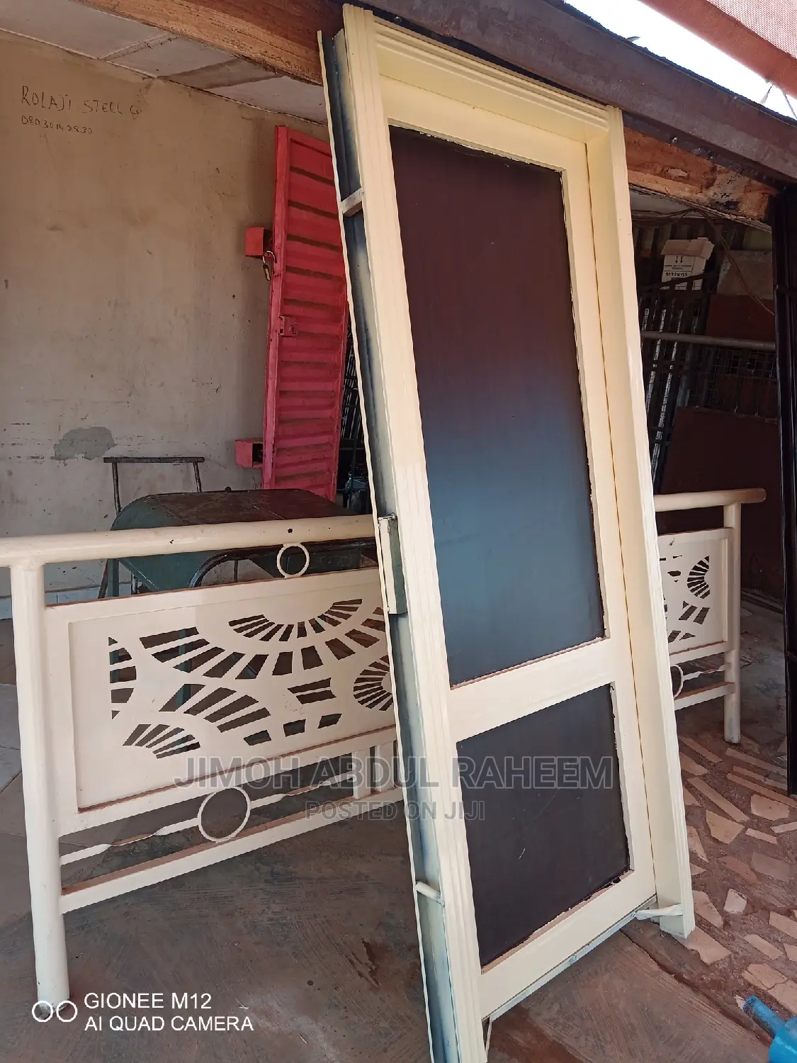 New Modern HDF/Iron Fancy Entrance Door