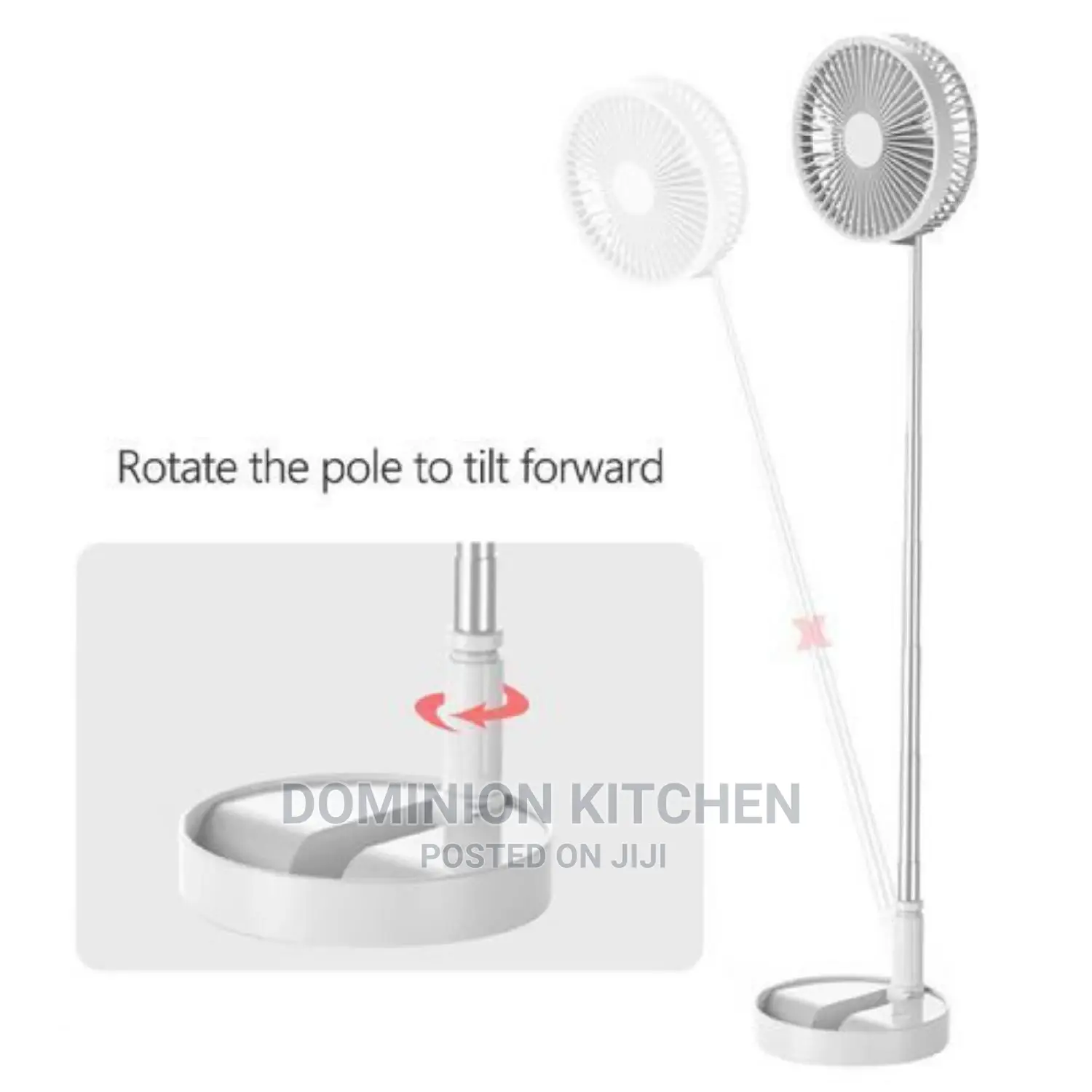 Rechargable Stretchable Table Fan and Standing Fan