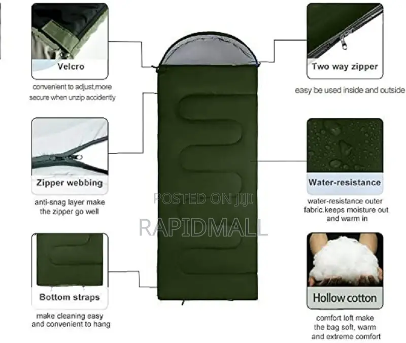 Sleeping Bag -Comfty High Quality for Outdoor and Indoor Use