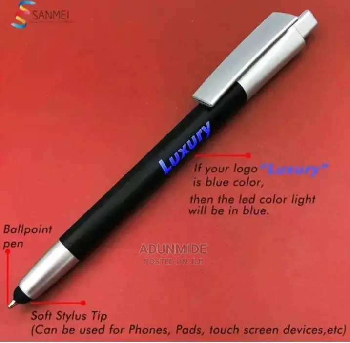 4 Colour Advertising Pen With Soft Stylus Tip
