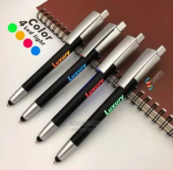 4 Colour Advertising Pen With Soft Stylus Tip