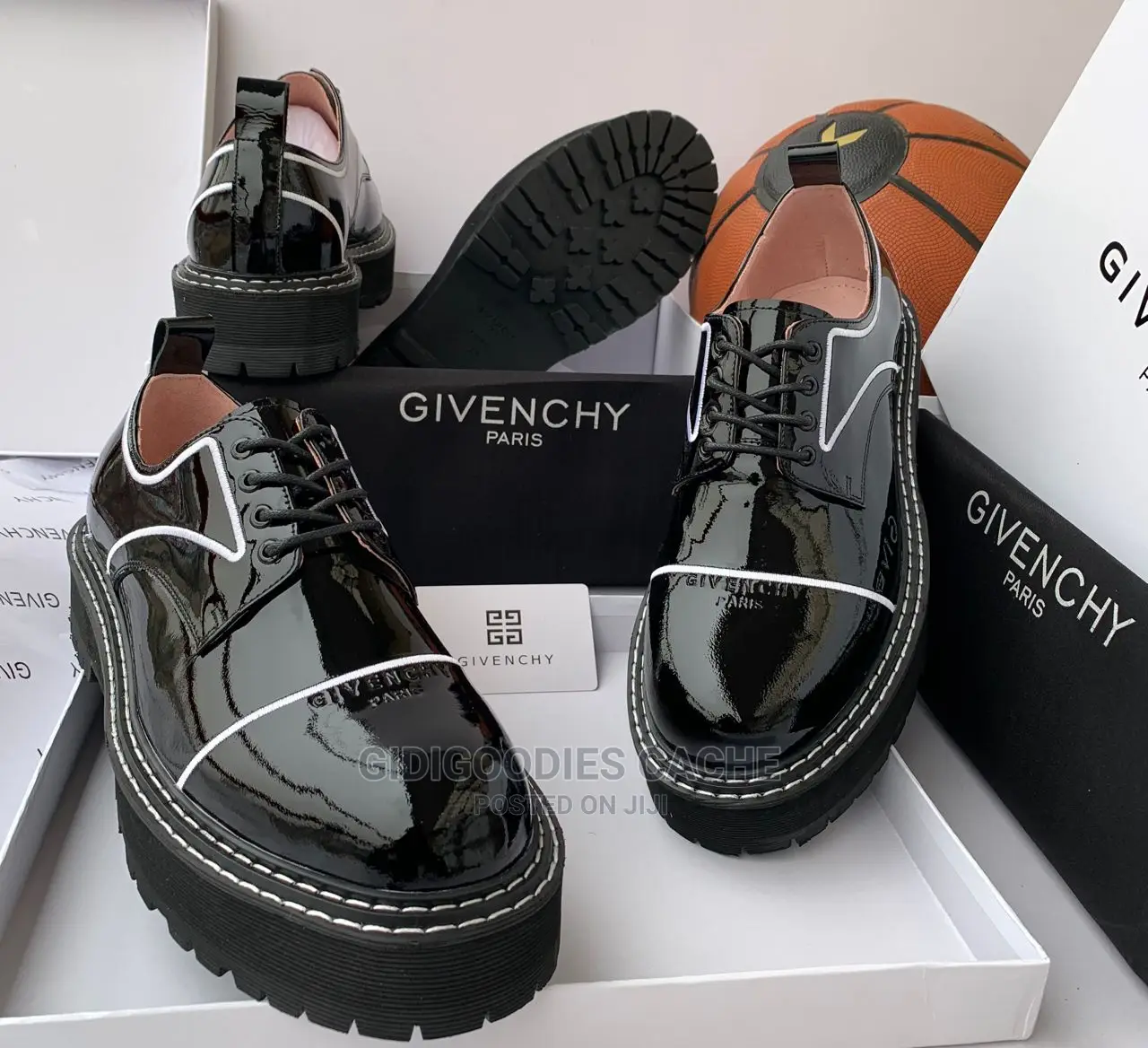 Givenchy Men's Black Neoprene Combat Boots