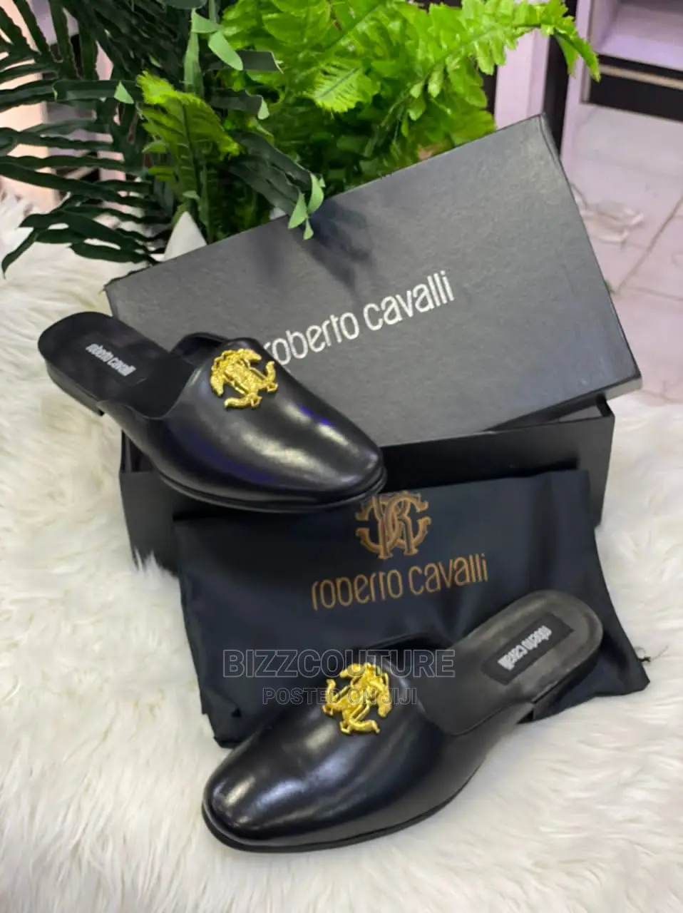 ROBERTO CAVALLI Original Half Shoes Available in Store