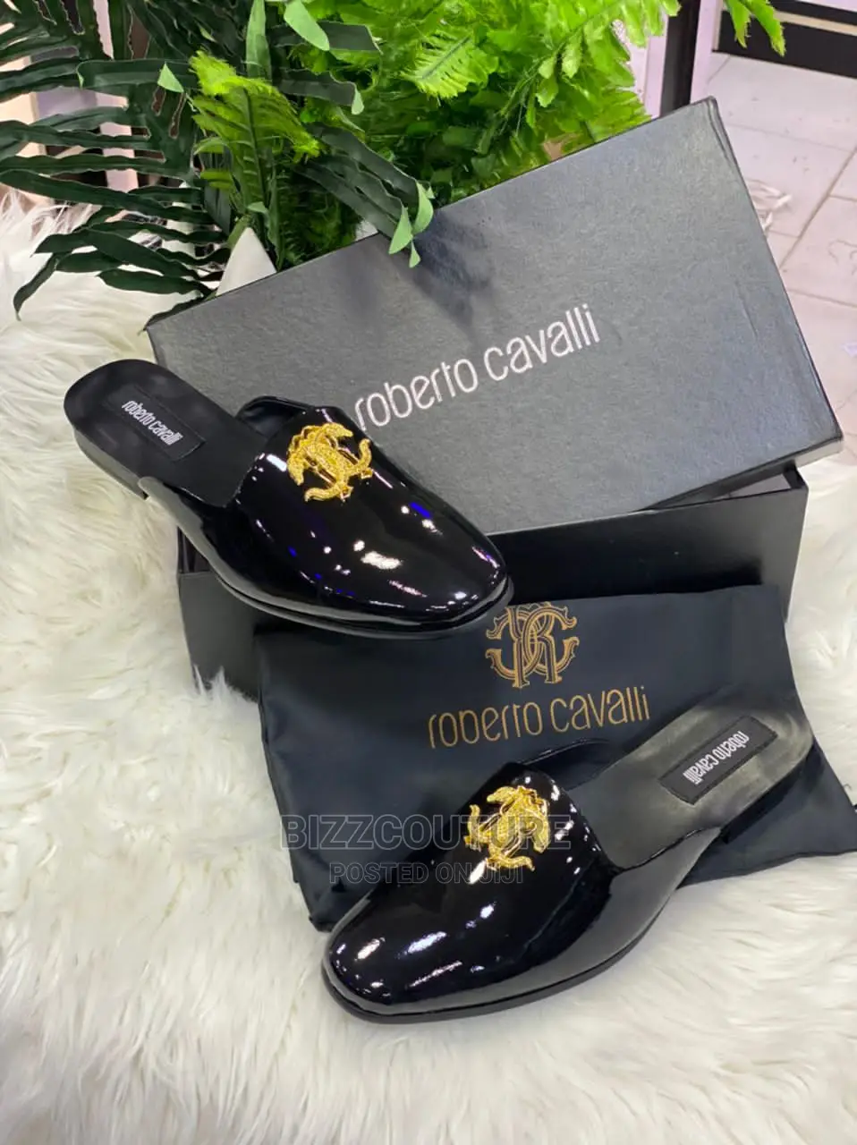 ROBERTO CAVALLI Original Half Shoes Available in Store
