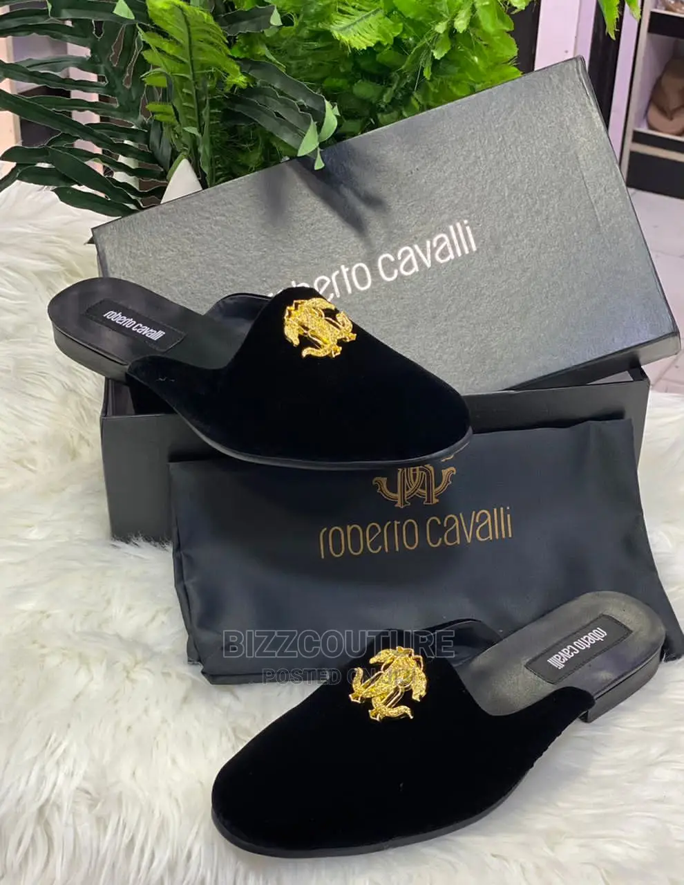 ROBERTO CAVALLI Original Half Shoes Available in Store
