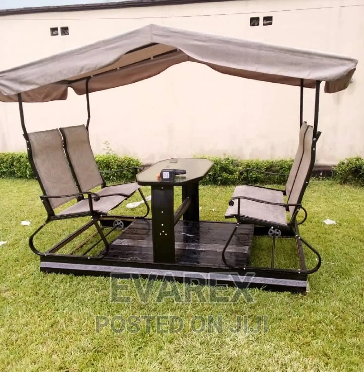 Luxury 4 Seterr Outdoor Swing Chair With Canopy.