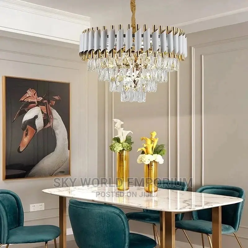Crystal Pipe Chandelier