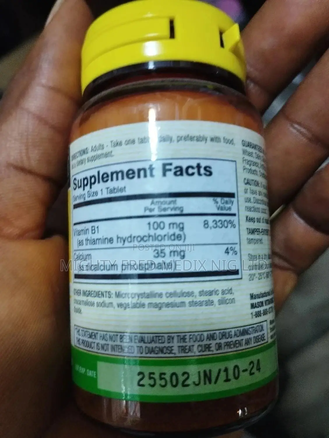 Mason Natural B-1 100mg