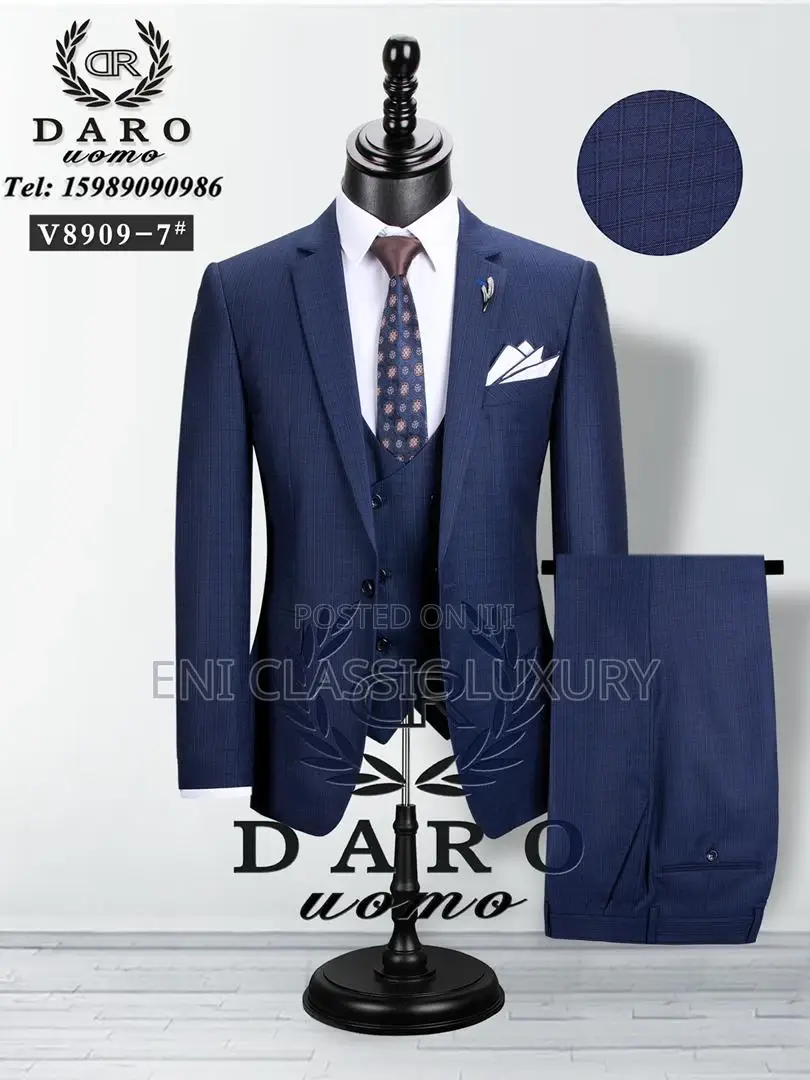 Trendy Mens Suits Slim Fit 3 Piece One Button Formal