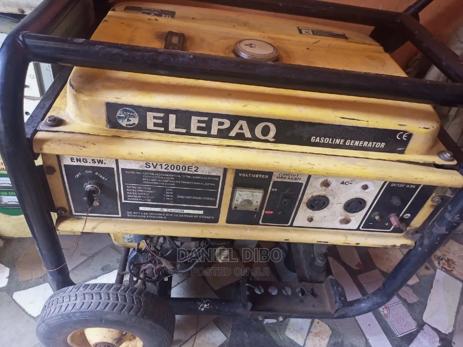 Elepaq SV12000E2 240V Key Start Gasoline Generator.