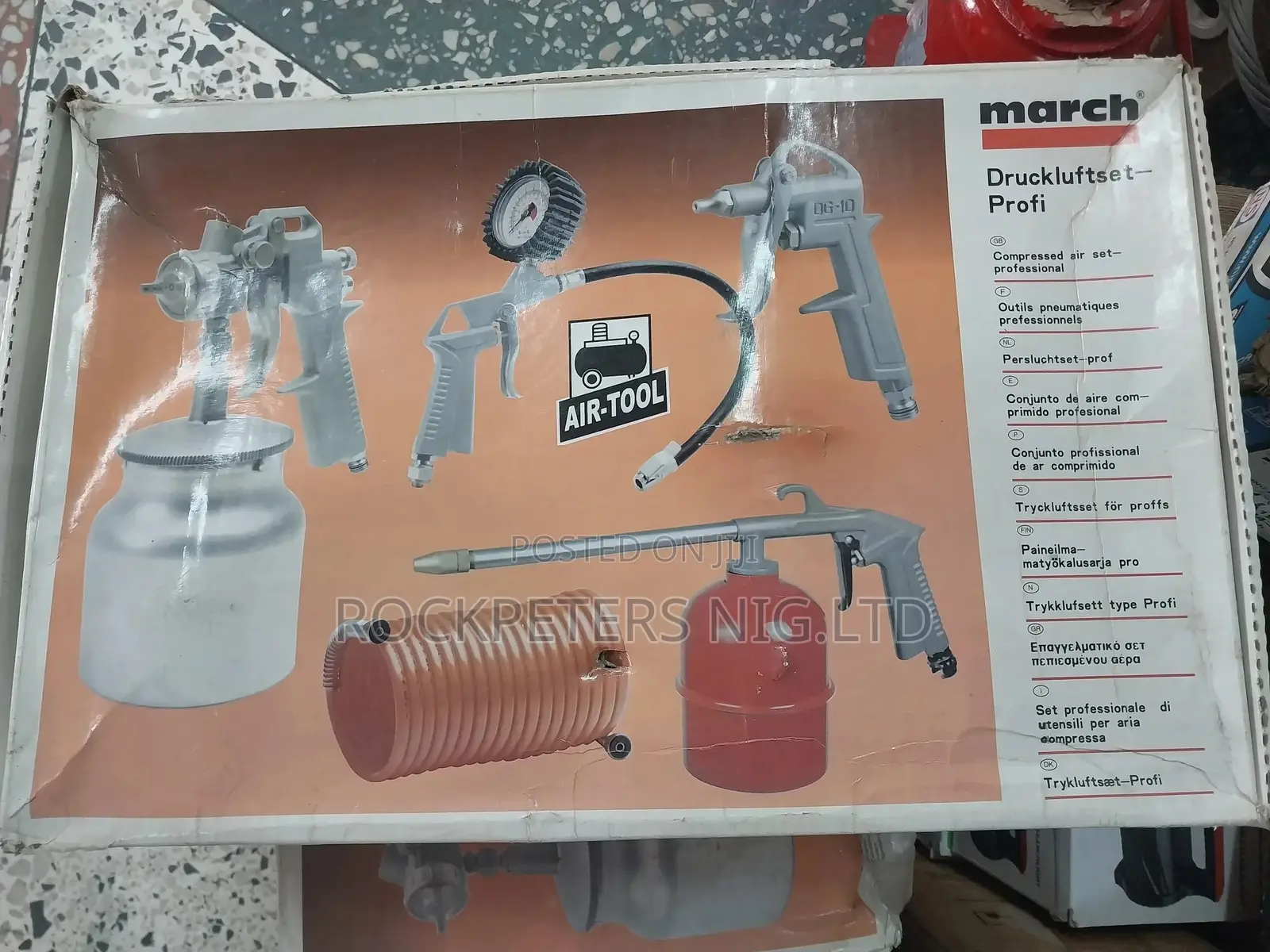March 5pc Compressed Air Set Spraying Kit