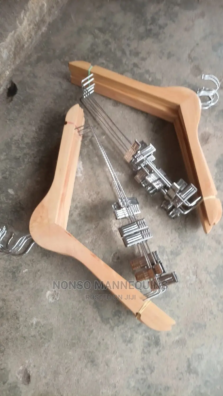 Neat Pairs of Wooden Clip Hangers