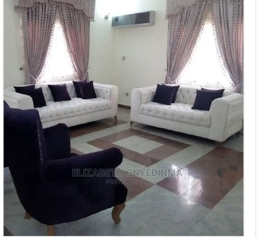 Quality 7 Seater Living Room Fabric Sofa Chair.