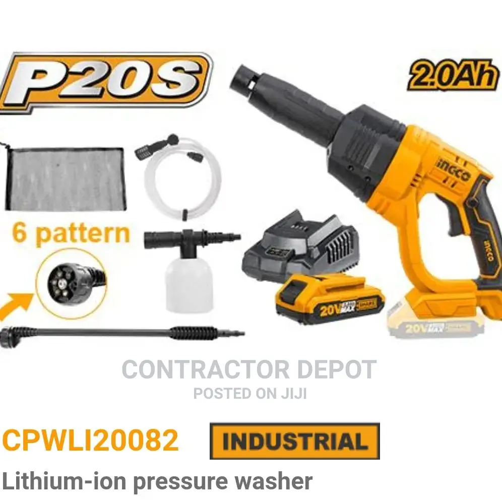 Ingco Battery Pressure Washer With Battery And Charger