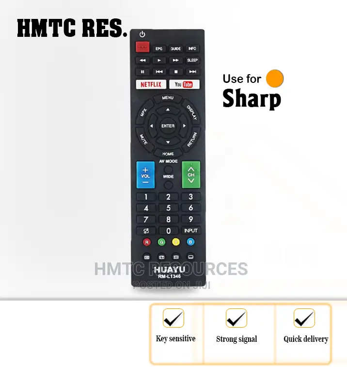 Sharp Smart Television, Remote Control