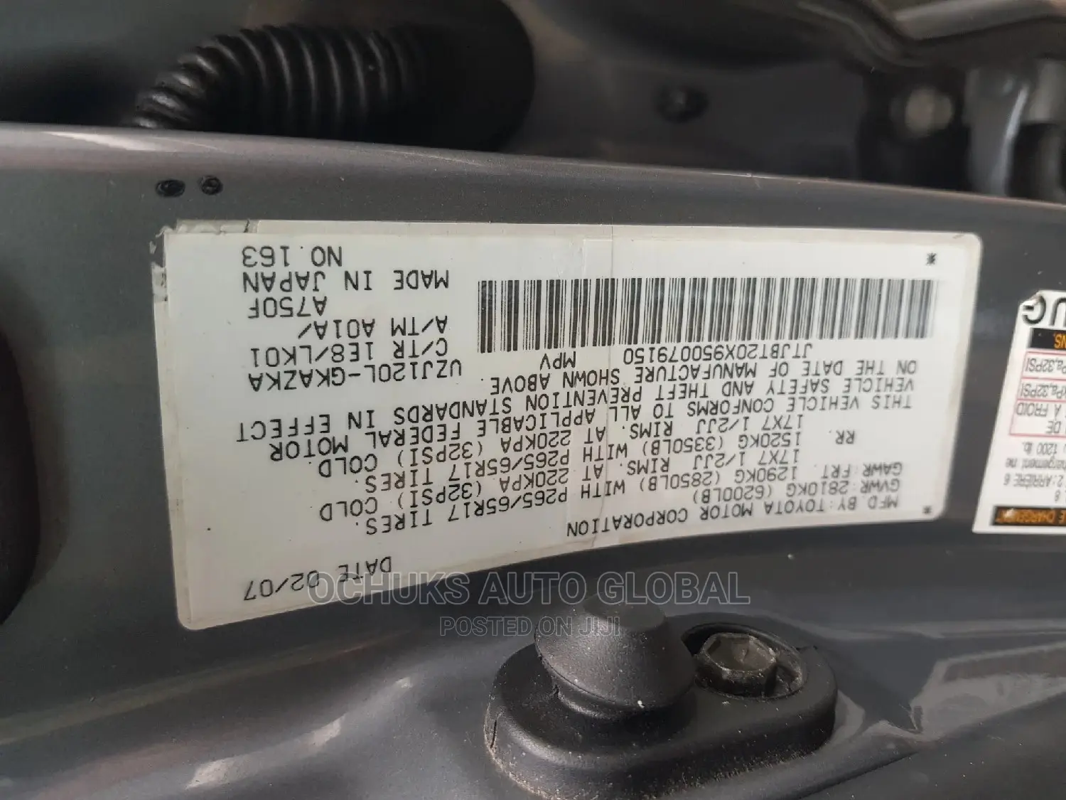 Lexus GX 470 2007 Gray