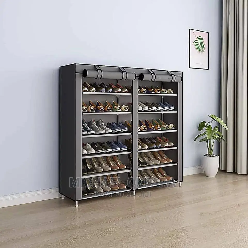 12 Steps Shoe Rack With Cover