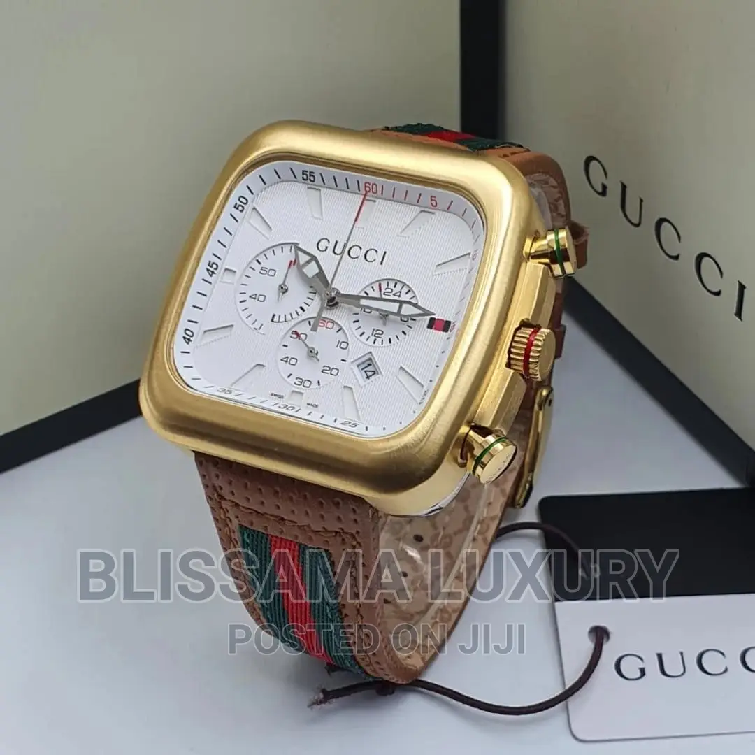 Quality Gucci Leather Wristwatch