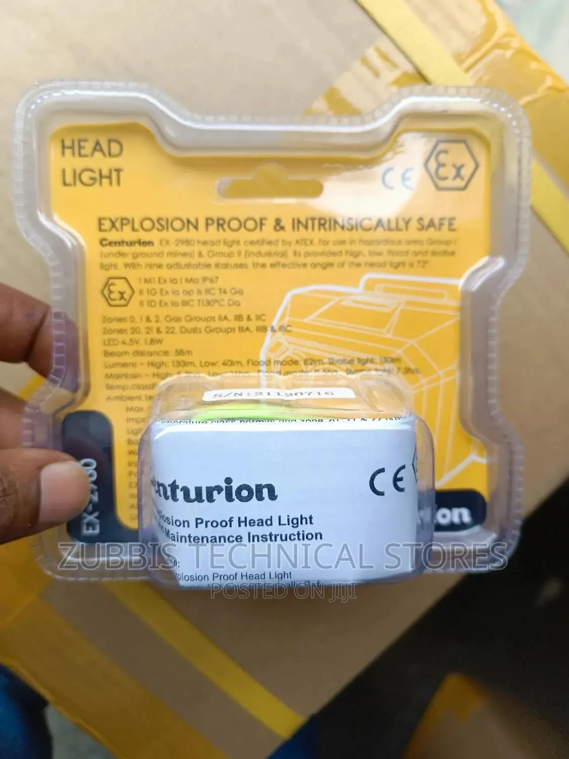 Head Lamp Centurion EX