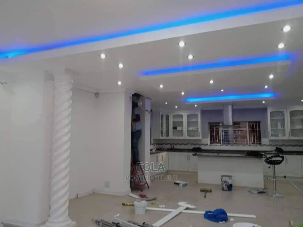 Plasterboard Ceiling Design / Laminated Wooden /Screeding