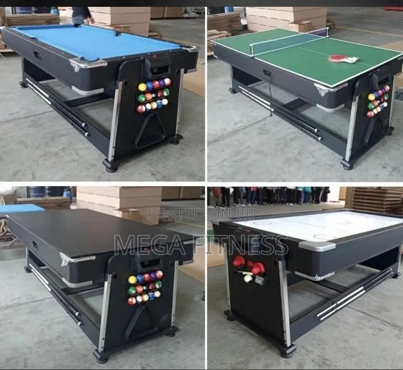 4-in-1 Tennis, Snooker, Air Hockey Dining Table